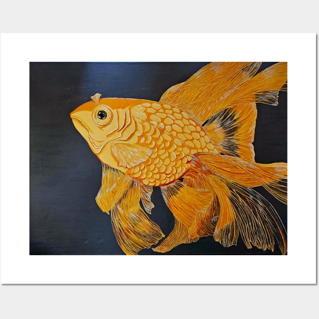 Fantail Goldfish Wall Art by TRJ NOLA